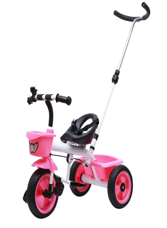 JoyRide Metal Tricycle with Parent Push Handle (Pink) - Image 5